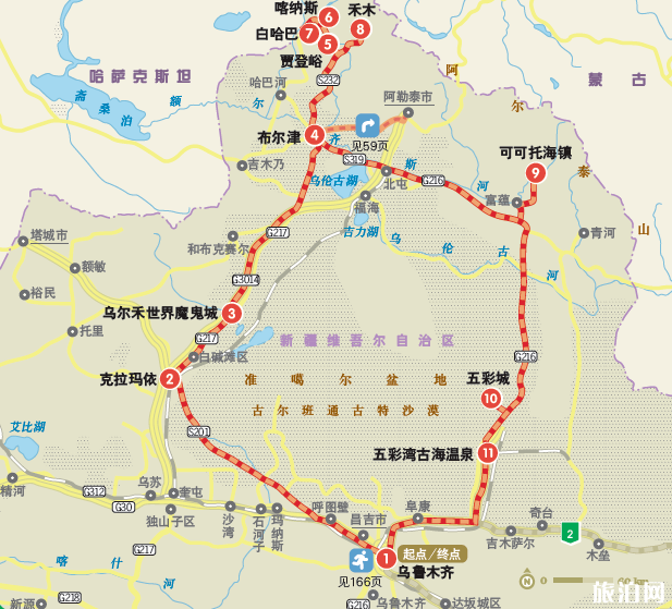 北疆大环线路线及推荐景点-最佳出发时间