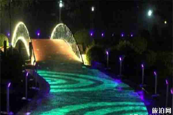 沈阳莫子山公园炫彩夜光跑道几点亮