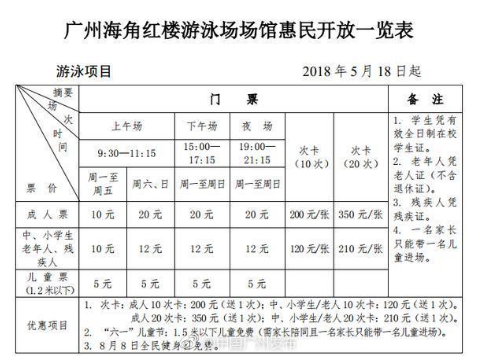 2018儿童节广州海角红楼游泳场有什么活动 2018儿童节广州海角红楼游泳场有什么活动