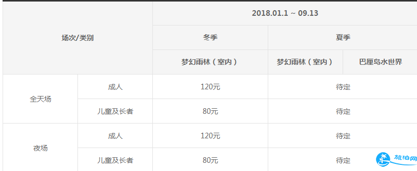 2018抚顺热高乐园门票+停车信息 2018抚顺热高乐园门票+停车信息