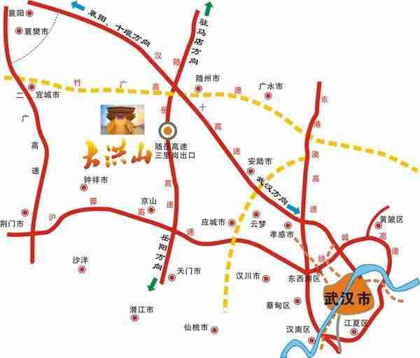 大洪山风景名胜区地图 大洪山风景区导览图 大洪山风景名胜区地图 大洪山风景区导览图