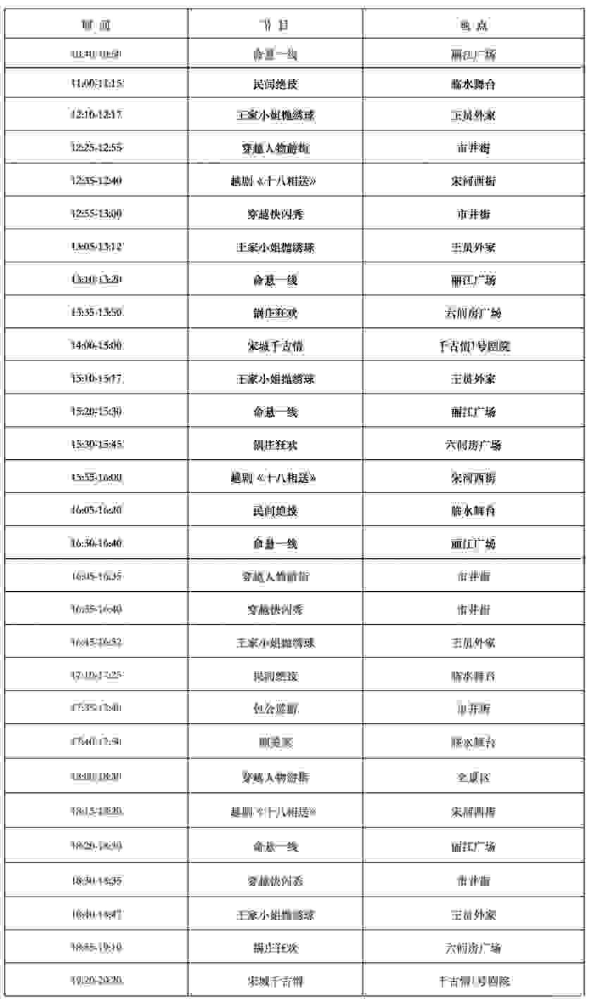 2018宋城表演时间+宋城千古情演出时间