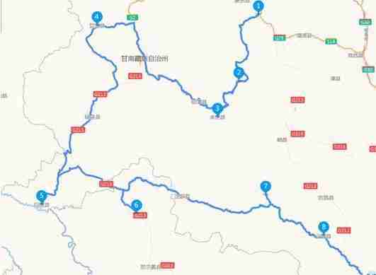 济南至甘南自驾游攻略 线路安排（附地图）