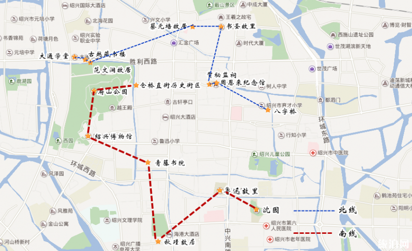 绍兴住哪里去景点方便 绍兴游玩路线图 绍兴住哪里去景点方便 绍兴游玩路线图