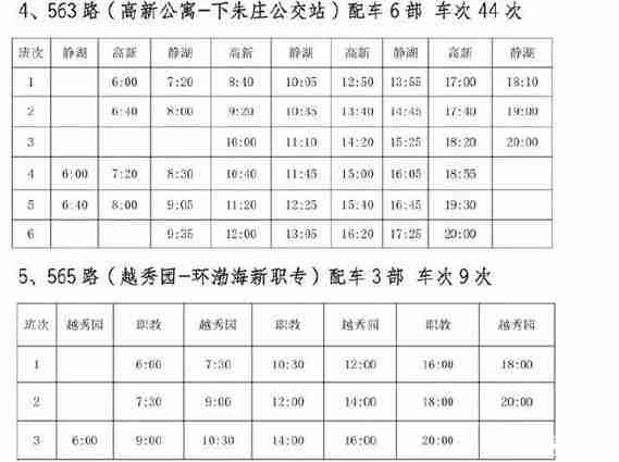 2020天津公交什么时候恢复和恢复班次