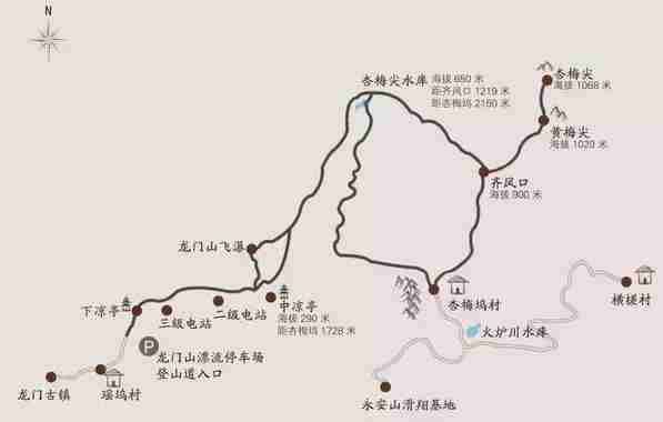杭州西山游步道登山地图 杭州西山游步道登山地图