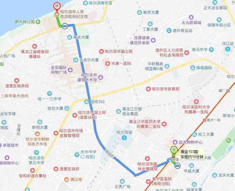 哈尔滨防洪纪念塔有地铁吗 坐什么公交车可以到 哈尔滨防洪纪念塔有地铁吗 坐什么公交车可以到