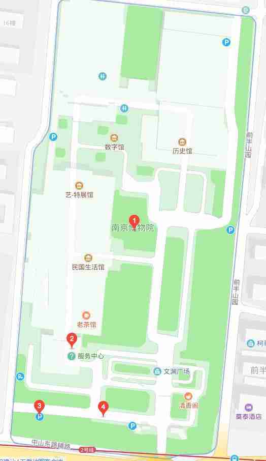 南京博物院导览图 南京博物院地图 南京博物院导览图 南京博物院地图