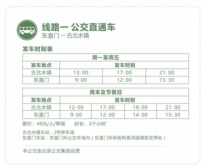 北京密云区古北水镇交通全指南（直达班车 公交 自驾）