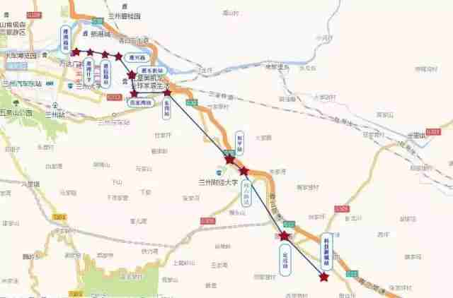 兰州地铁线路+线网图