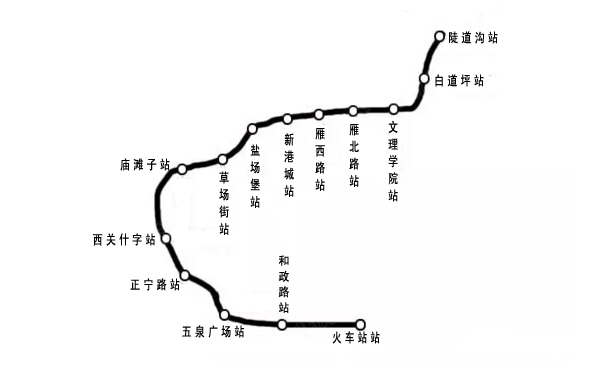 兰州地铁线路+线网图