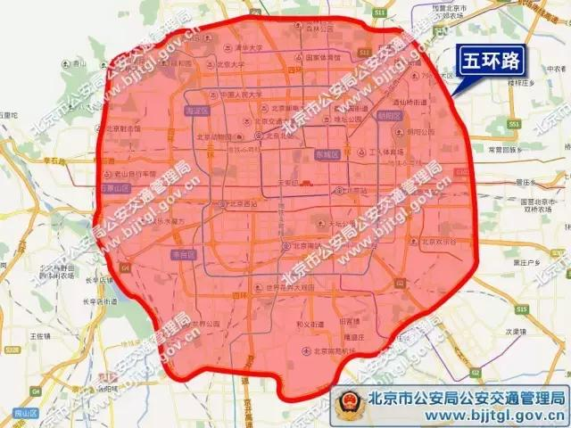 2018年起北京尾号限行轮换时间表及限行几环规定