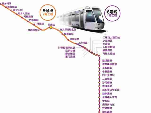 成都地铁6号线最新消息（线路图 站点 通车时间）