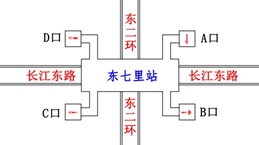 合肥地铁2号线各站点出口位置图一览