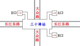 合肥地铁2号线各站点出口位置图一览