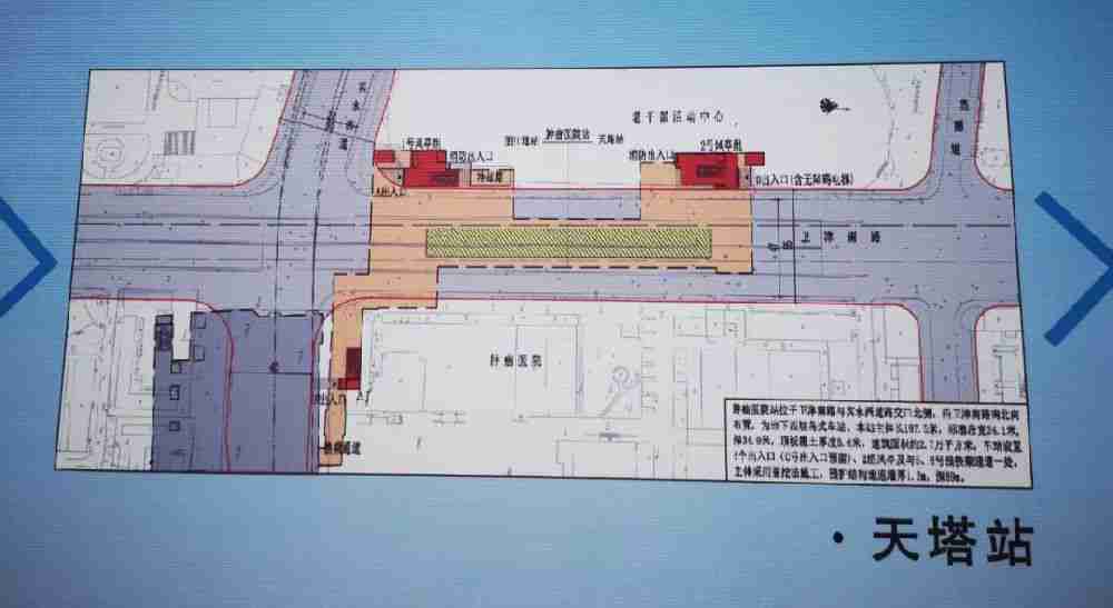 天津地铁7号线21个站点效果图