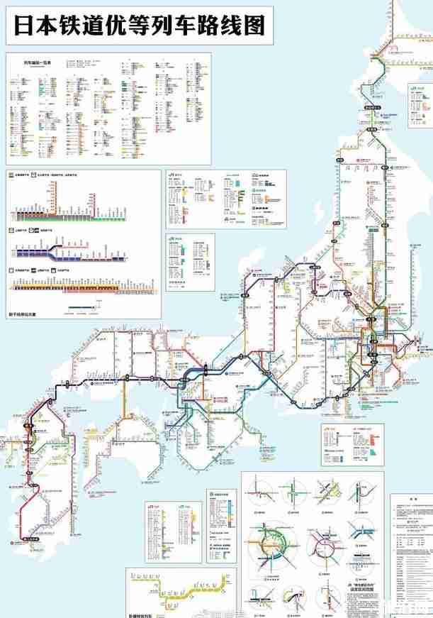 日本铁道旅行攻略 日本铁道优等列车路线图2018