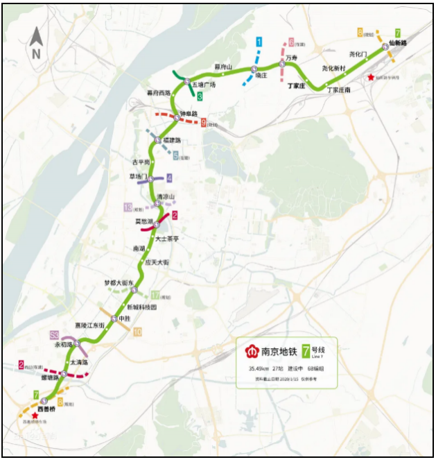 元宵节南京地铁运营时间调整 2021南京建设中的地铁线路图 元宵节南京地铁运营时间调整 2021南京建设中的地铁线路图