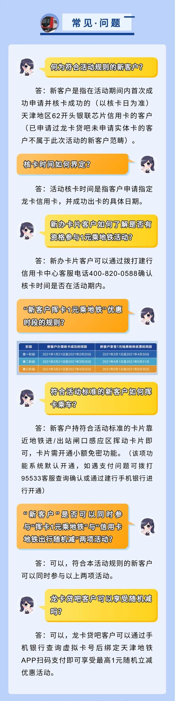 2021年3月-4月天津地铁及公交限时乘车优惠汇总 2021年3月-4月天津地铁及公交限时乘车优惠汇总