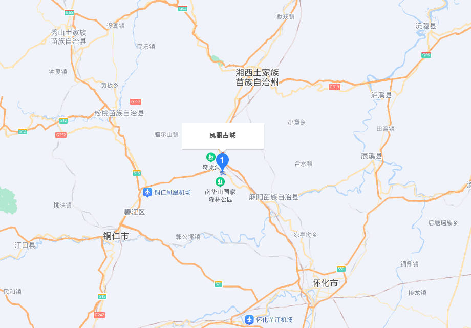 凤凰古城在湖南哪个市，位于湖南省湘西土家族苗族自治州凤凰县沱江镇