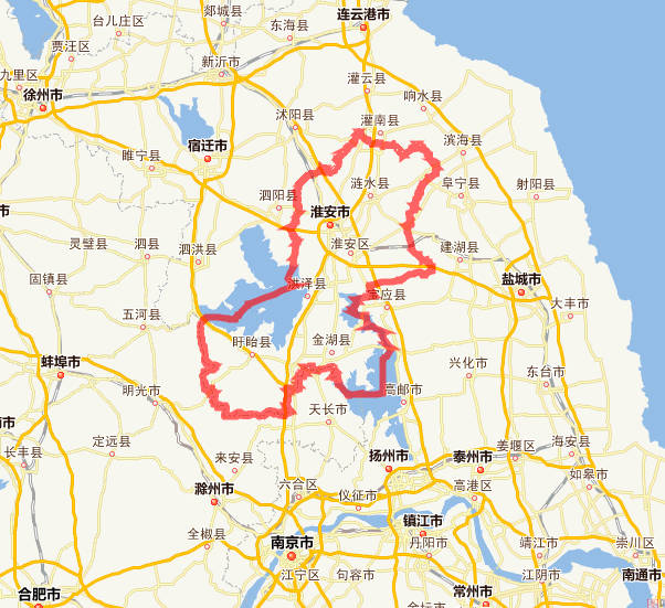 淮安市是哪个省，江苏省的地级市（三线城市）