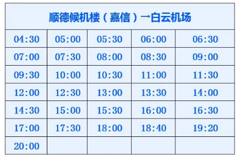 2020佛山机场大巴时刻表最新 桂城候机楼恢复营业 2020佛山机场大巴时刻表最新 桂城候机楼恢复营业