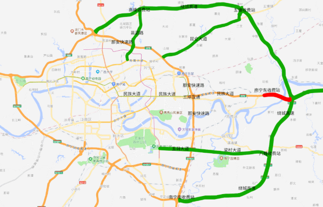 2021春节南宁高速拥堵路段及绕行指南-施工路段汇总 2021春节南宁高速拥堵路段及绕行指南-施工路段汇总