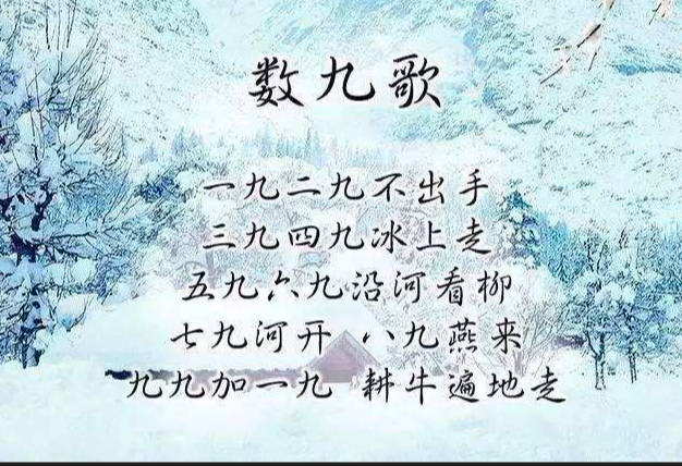 数九从哪一天开始到哪一天结束，冬至作为入九的开始，81天后出九