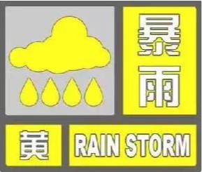暴雨预警颜色等级，从小到大顺序为蓝黄橙红（最轻蓝色，橙色停学停工）
