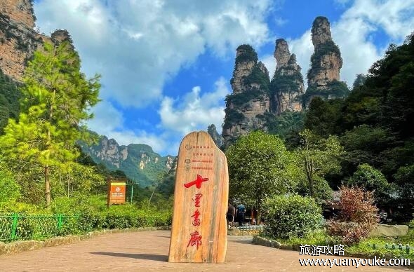 十里画廊景区在哪里，在湖南省张家界(风景美的犹如画卷一般)
