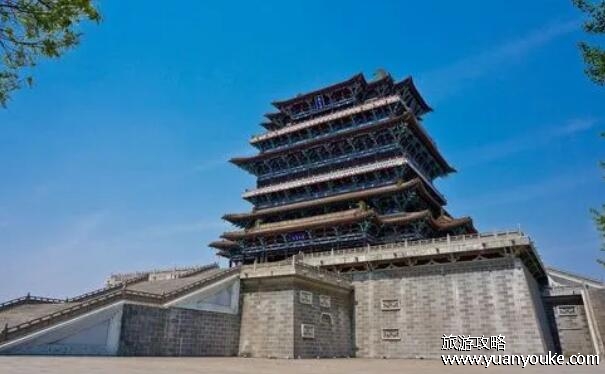鹳雀楼在哪里，在山西省运城市永济市(著名的历史名楼之一)