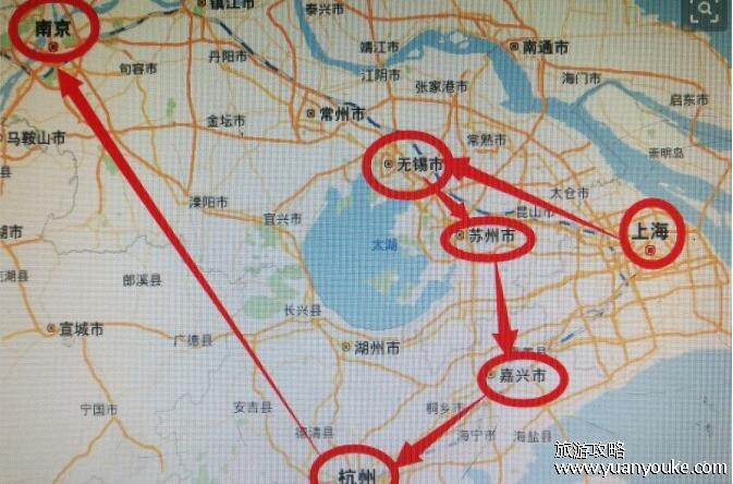 华东五市是哪五市，上海、南京、杭州、苏州、无锡(重点旅游城市)