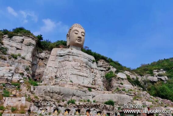 蒙山大佛在哪里?在山西省太原市(佛头曾被毁坏但现已修建完善)