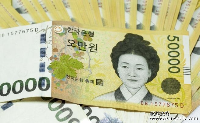 5万韩元等于多少人民币，270.5元人民币(韩国人最低月收入5千元)