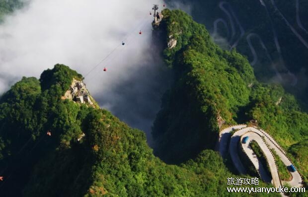 天门山大峡谷在哪，在湖北省张家界市(户外活动非常刺激)