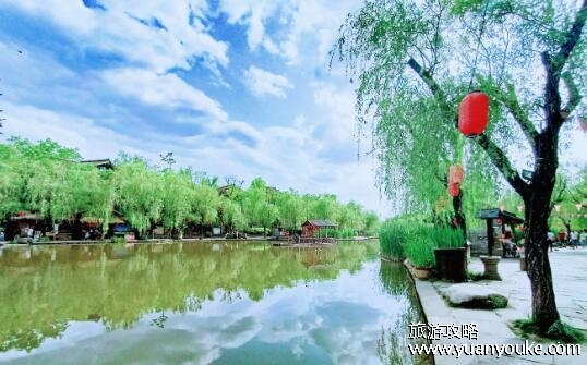 周至水街在哪里，陕西省西安市周至县(非常适合休闲娱乐的街区)