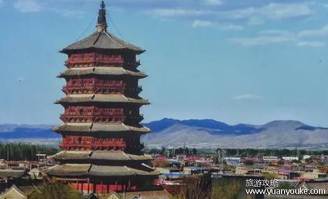 大同旅游景点有哪些景点推荐，这6处景点必去(悬空寺建立于悬崖上千年)