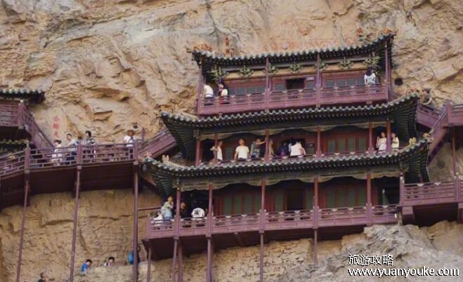悬空寺在山西什么地方？山西省大同市浑源县恒山(建立于悬崖之上)
