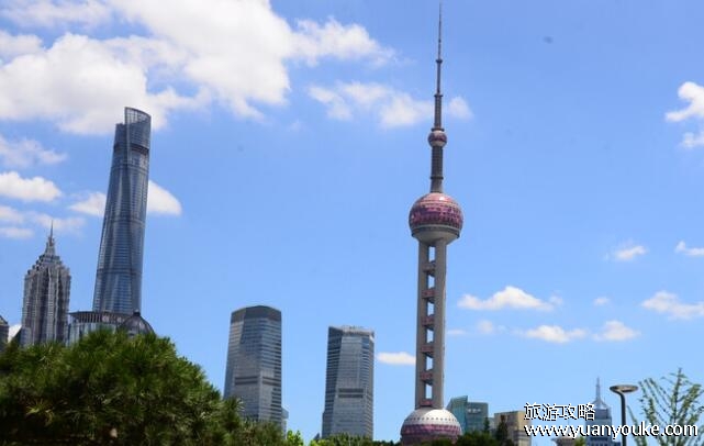 东方明珠塔高度是多少，468米(东方明珠最佳观光层的位置)