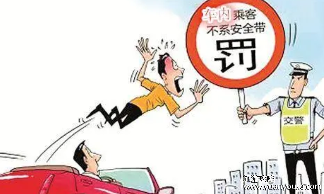 副驾驶不系安全带怎么处罚，罚款20元至200元不等