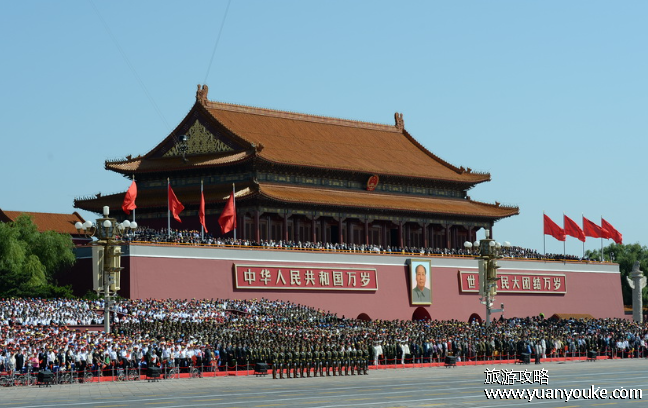 天安门以前叫什么，以前叫承天门(清朝顺治八年改叫为天安门)