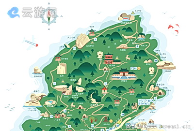 大鹿岛景区地图