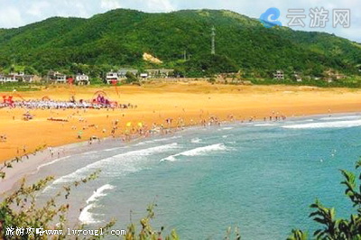 舟山桃花岛塔湾金沙景区