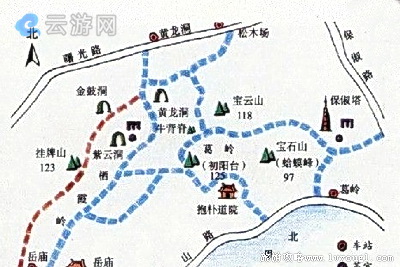 西湖宝石山爬山路线