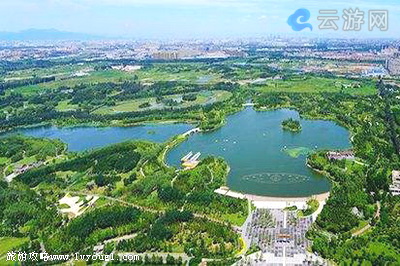 南海子公园鸟瞰图