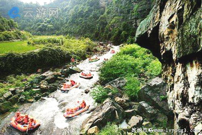 长沙浏阳大围山峡谷漂流
