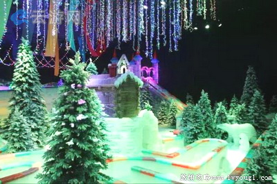 武汉黄陂木兰云雾山冰雪幻城