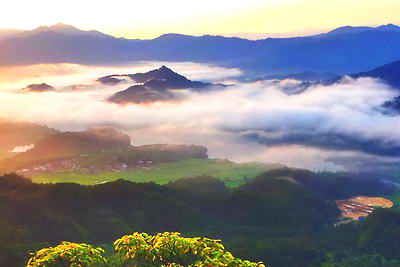 龙栖山山前云海