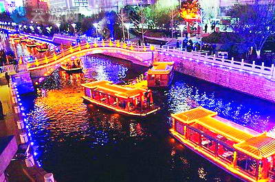 绍兴护城河夜游