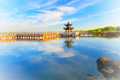嘉兴湘家荡环湖景区